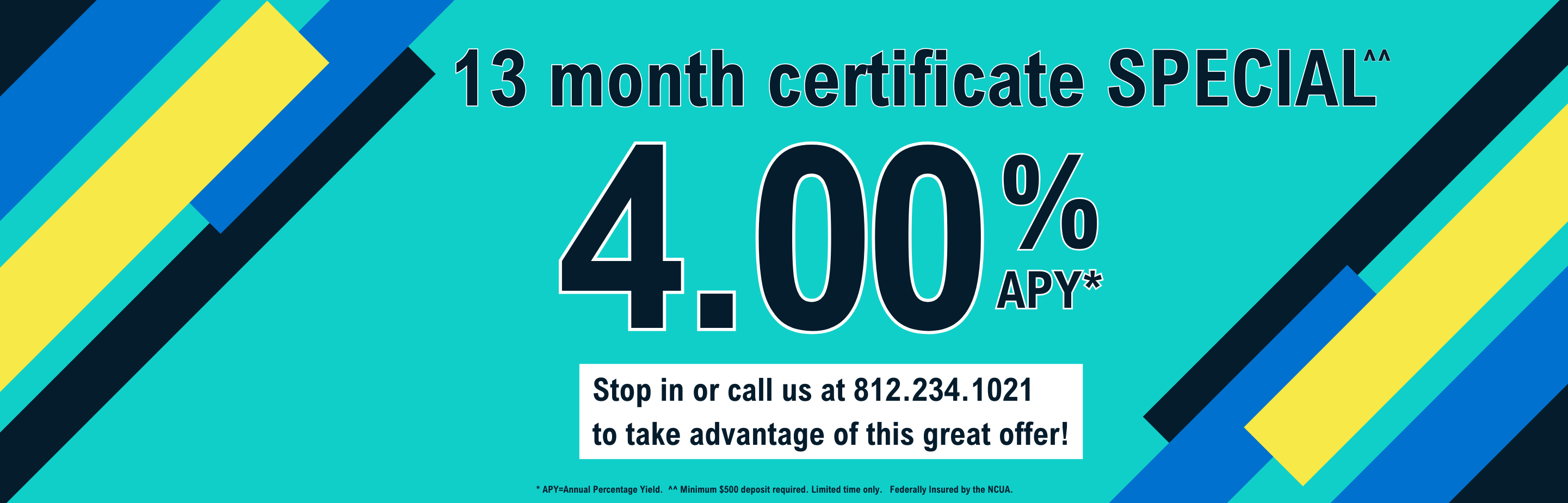 13 month certificate for 4.00%
